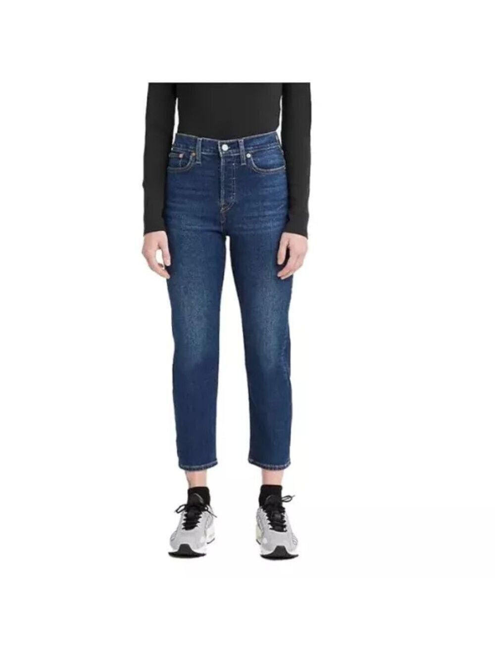 Levis Wedgie Straight Jean in Forget Me Not Forever Sz 32 Button Fly